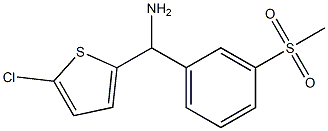 (5-chlorothiophen-2-yl)(3-methanesulfonylphenyl)methanamine Struktur