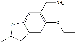 (5-ethoxy-2-methyl-2,3-dihydro-1-benzofuran-6-yl)methanamine Struktur