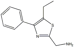 (5-ethyl-4-phenyl-1,3-thiazol-2-yl)methanamine Struktur