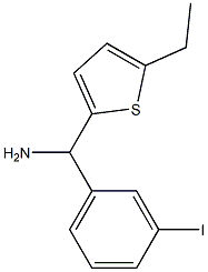 (5-ethylthiophen-2-yl)(3-iodophenyl)methanamine Struktur