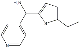 (5-ethylthiophen-2-yl)(pyridin-4-yl)methanamine Struktur