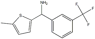 (5-methylthiophen-2-yl)[3-(trifluoromethyl)phenyl]methanamine Struktur