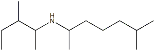 (6-methylheptan-2-yl)(3-methylpentan-2-yl)amine Struktur