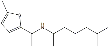 (6-methylheptan-2-yl)[1-(5-methylthiophen-2-yl)ethyl]amine Struktur