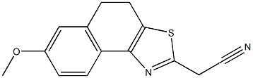 (7-methoxy-4,5-dihydronaphtho[1,2-d][1,3]thiazol-2-yl)acetonitrile Struktur