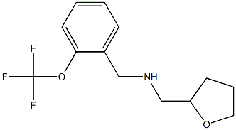 (oxolan-2-ylmethyl)({[2-(trifluoromethoxy)phenyl]methyl})amine Struktur