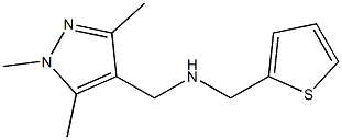 (thiophen-2-ylmethyl)[(1,3,5-trimethyl-1H-pyrazol-4-yl)methyl]amine Struktur