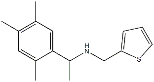 (thiophen-2-ylmethyl)[1-(2,4,5-trimethylphenyl)ethyl]amine Struktur