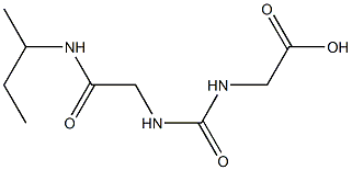 [({[2-(sec-butylamino)-2-oxoethyl]amino}carbonyl)amino]acetic acid Struktur