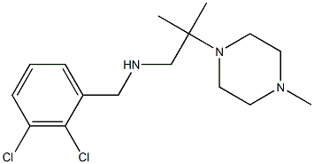 [(2,3-dichlorophenyl)methyl][2-methyl-2-(4-methylpiperazin-1-yl)propyl]amine Struktur