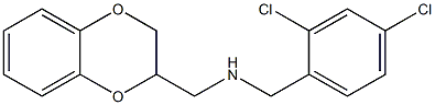 [(2,4-dichlorophenyl)methyl](2,3-dihydro-1,4-benzodioxin-2-ylmethyl)amine Struktur