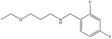 [(2,4-difluorophenyl)methyl](3-ethoxypropyl)amine Struktur