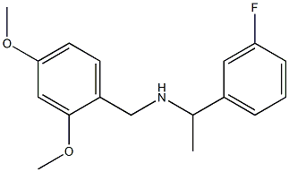 [(2,4-dimethoxyphenyl)methyl][1-(3-fluorophenyl)ethyl]amine Struktur