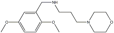 [(2,5-dimethoxyphenyl)methyl][3-(morpholin-4-yl)propyl]amine Struktur