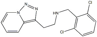 [(2,6-dichlorophenyl)methyl](2-{[1,2,4]triazolo[3,4-a]pyridin-3-yl}ethyl)amine Struktur