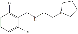 [(2,6-dichlorophenyl)methyl][2-(pyrrolidin-1-yl)ethyl]amine Struktur