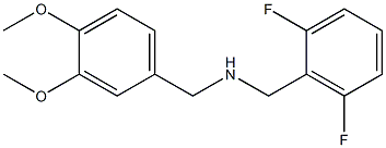 [(2,6-difluorophenyl)methyl][(3,4-dimethoxyphenyl)methyl]amine Struktur