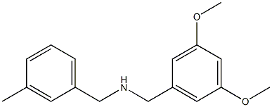 [(3,5-dimethoxyphenyl)methyl][(3-methylphenyl)methyl]amine Struktur