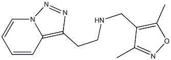 [(3,5-dimethyl-1,2-oxazol-4-yl)methyl](2-{[1,2,4]triazolo[3,4-a]pyridin-3-yl}ethyl)amine Struktur