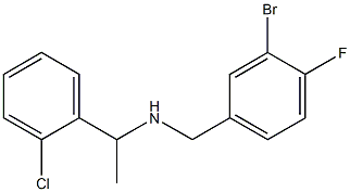 [(3-bromo-4-fluorophenyl)methyl][1-(2-chlorophenyl)ethyl]amine Struktur