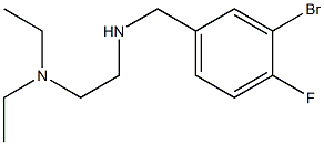 [(3-bromo-4-fluorophenyl)methyl][2-(diethylamino)ethyl]amine Struktur