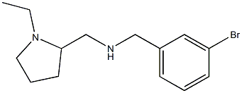 [(3-bromophenyl)methyl][(1-ethylpyrrolidin-2-yl)methyl]amine Struktur