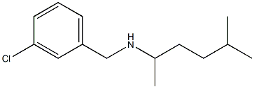 [(3-chlorophenyl)methyl](5-methylhexan-2-yl)amine Struktur