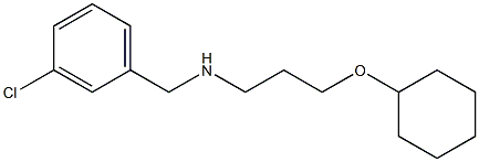 [(3-chlorophenyl)methyl][3-(cyclohexyloxy)propyl]amine Struktur