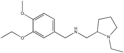 [(3-ethoxy-4-methoxyphenyl)methyl][(1-ethylpyrrolidin-2-yl)methyl]amine Struktur