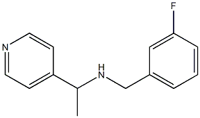 [(3-fluorophenyl)methyl][1-(pyridin-4-yl)ethyl]amine Struktur