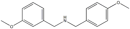 [(3-methoxyphenyl)methyl][(4-methoxyphenyl)methyl]amine Struktur