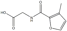 [(3-methyl-2-furoyl)amino]acetic acid Struktur