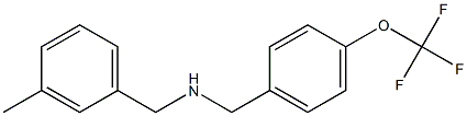 [(3-methylphenyl)methyl]({[4-(trifluoromethoxy)phenyl]methyl})amine Struktur