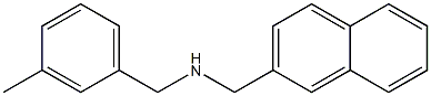 [(3-methylphenyl)methyl](naphthalen-2-ylmethyl)amine Struktur