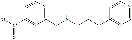 [(3-nitrophenyl)methyl](3-phenylpropyl)amine Struktur