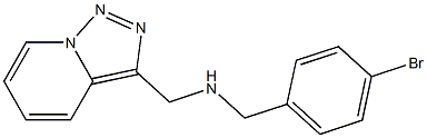 [(4-bromophenyl)methyl]({[1,2,4]triazolo[3,4-a]pyridin-3-ylmethyl})amine Struktur