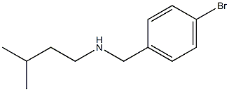 [(4-bromophenyl)methyl](3-methylbutyl)amine Struktur