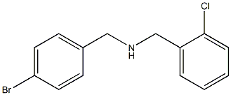 [(4-bromophenyl)methyl][(2-chlorophenyl)methyl]amine Struktur