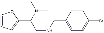 [(4-bromophenyl)methyl][2-(dimethylamino)-2-(furan-2-yl)ethyl]amine Struktur