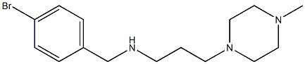 [(4-bromophenyl)methyl][3-(4-methylpiperazin-1-yl)propyl]amine Struktur