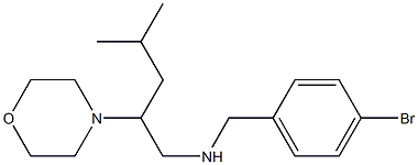 [(4-bromophenyl)methyl][4-methyl-2-(morpholin-4-yl)pentyl]amine Struktur