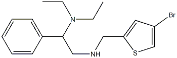 [(4-bromothiophen-2-yl)methyl][2-(diethylamino)-2-phenylethyl]amine Struktur