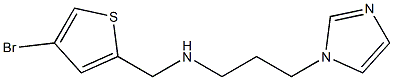 [(4-bromothiophen-2-yl)methyl][3-(1H-imidazol-1-yl)propyl]amine Struktur