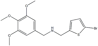 [(5-bromothiophen-2-yl)methyl][(3,4,5-trimethoxyphenyl)methyl]amine Struktur