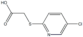 [(5-chloropyridin-2-yl)thio]acetic acid Struktur