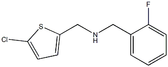 [(5-chlorothiophen-2-yl)methyl][(2-fluorophenyl)methyl]amine Struktur