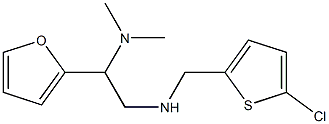 [(5-chlorothiophen-2-yl)methyl][2-(dimethylamino)-2-(furan-2-yl)ethyl]amine Struktur