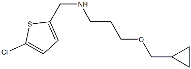 [(5-chlorothiophen-2-yl)methyl][3-(cyclopropylmethoxy)propyl]amine Struktur