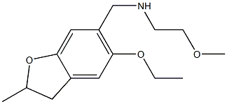 [(5-ethoxy-2-methyl-2,3-dihydro-1-benzofuran-6-yl)methyl](2-methoxyethyl)amine Struktur