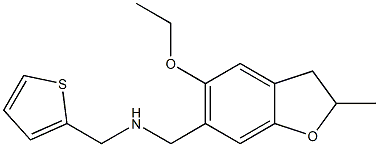 [(5-ethoxy-2-methyl-2,3-dihydro-1-benzofuran-6-yl)methyl](thiophen-2-ylmethyl)amine Struktur